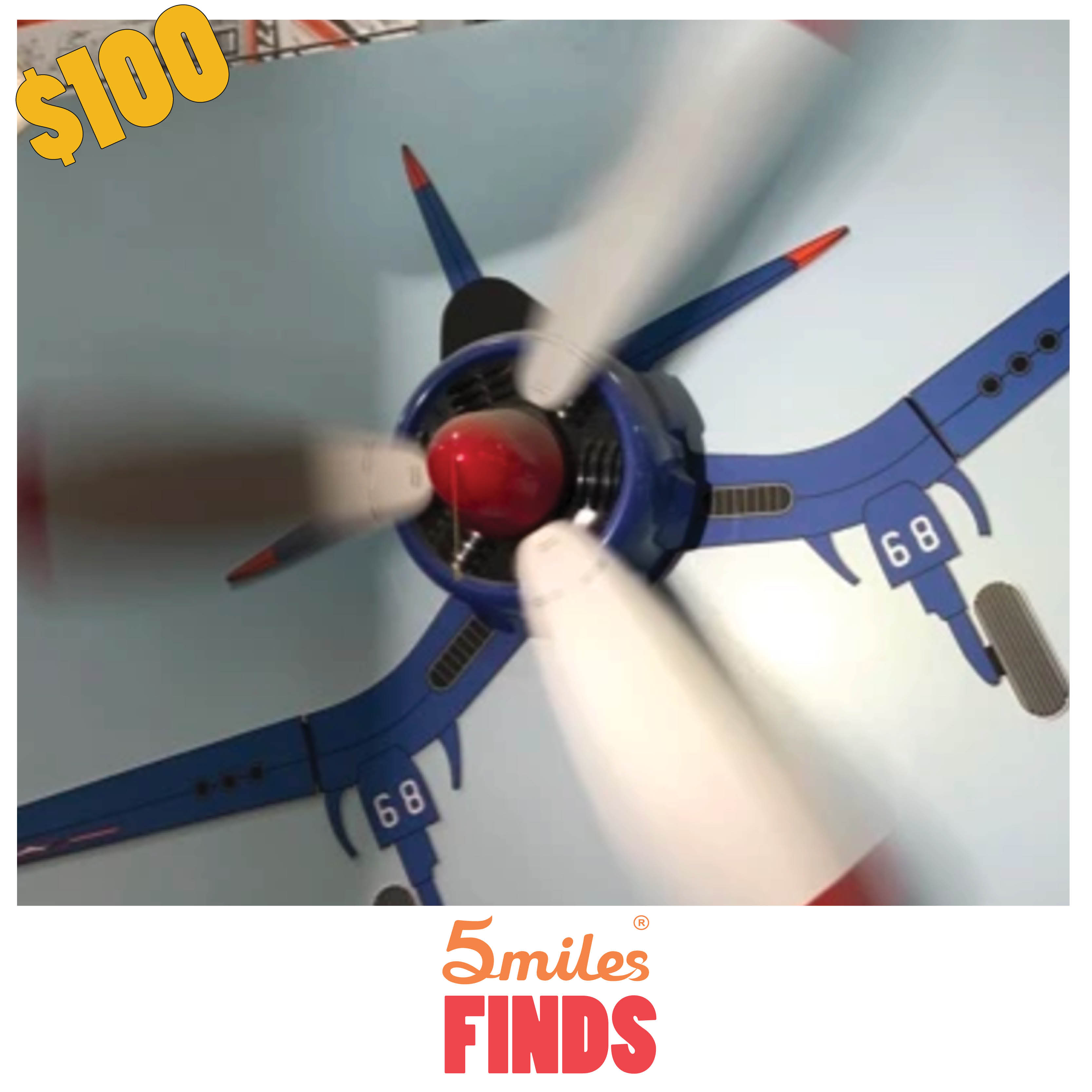 5miles Finds Kids Airplane Ceiling Fan