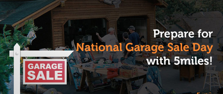 National Garage Sale Day is Aug. 11. List yours on 5miles today!